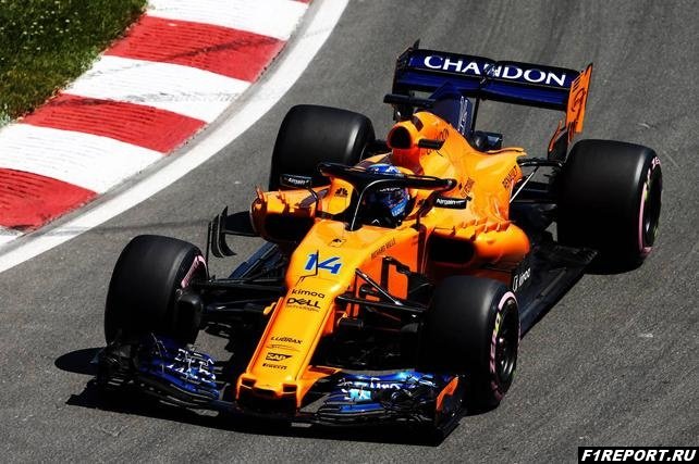 Болид McLaren плохо работает в медленных поворотах