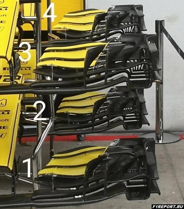 В Австрии Renault будет тестировать четыре версии переднего антикрыла