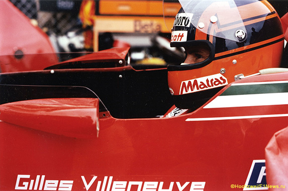 Жиль Вильнёв за рулём Ferrari 312T3, 1978 год