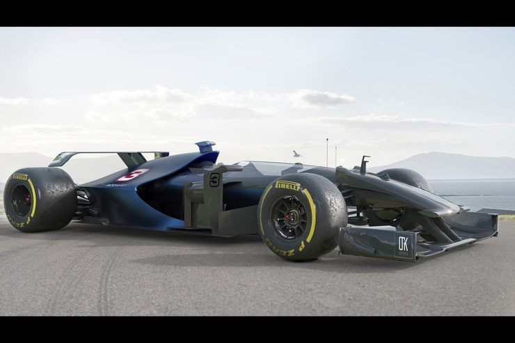 Рендер машины Формулы 1 2021 года от болельщика