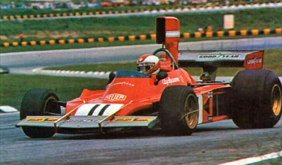 Клей Регаццони на Гран При Бразилии 1974 года